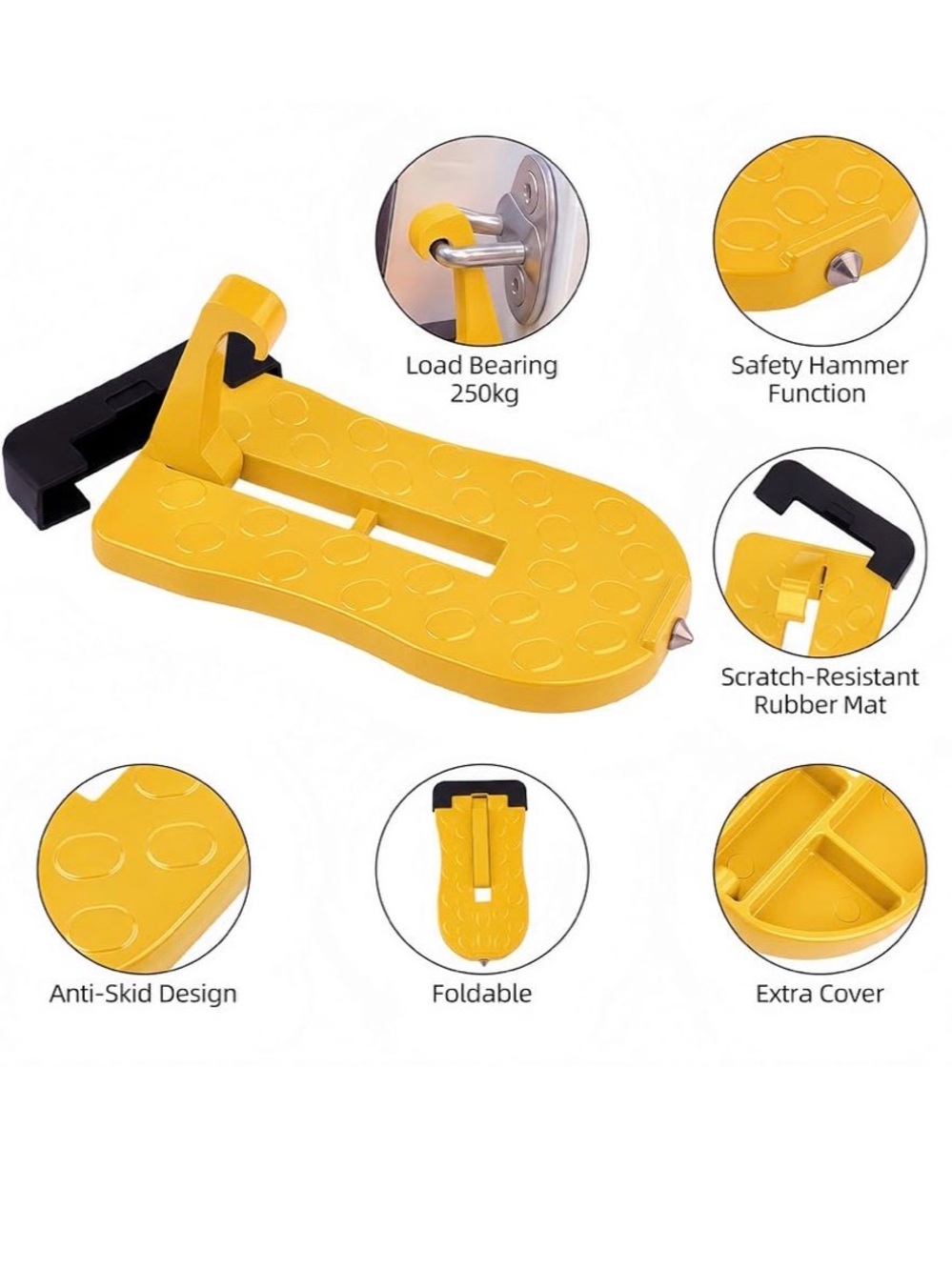 Car door step tool multipurpose